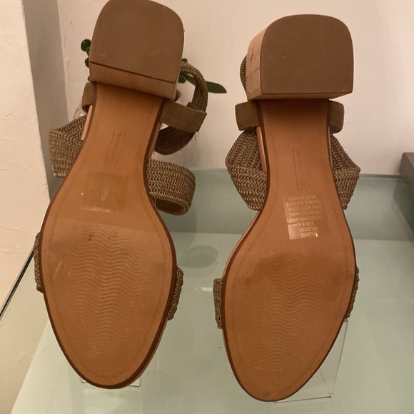 Steven Olive Green Block Sandal - Picture 6 of 7